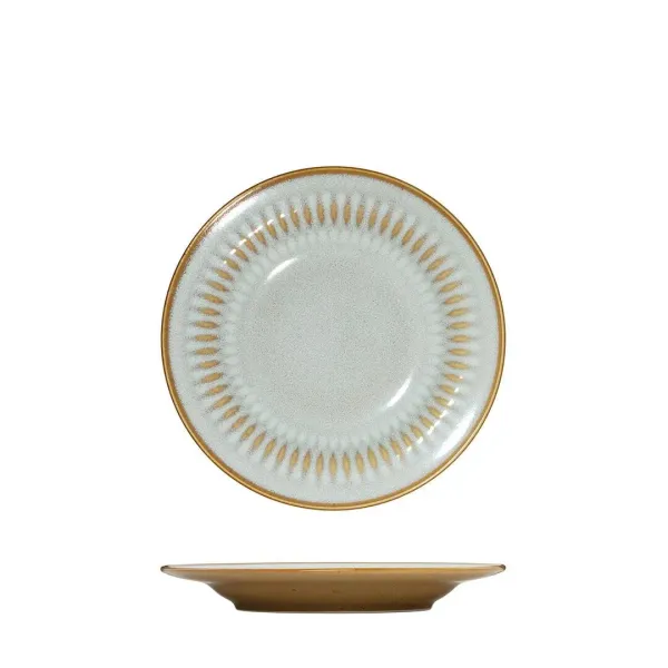 Round Rim Plate - 170mm Ø - Almond