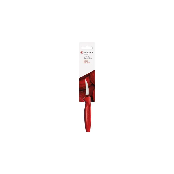 Create Peeling Knife Red Handle 60mm