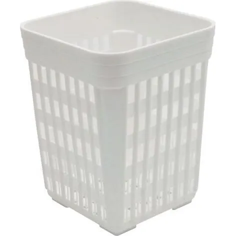 Cutlery Holder-Plastic, 100 X 100 X 140mm, Square, White
