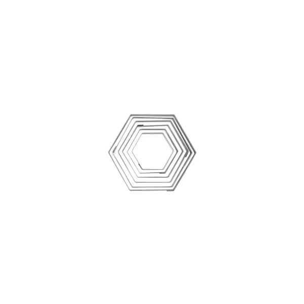 Cutter Set Hexagon Tin 6pc — 45-95mm