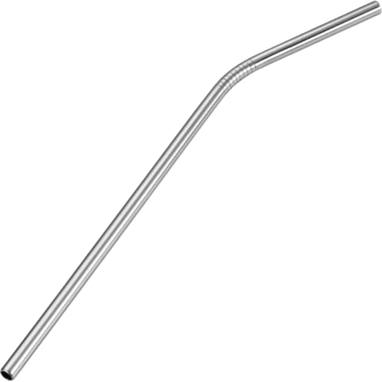 D-Still Long Bent Straw S/S 215x8mm