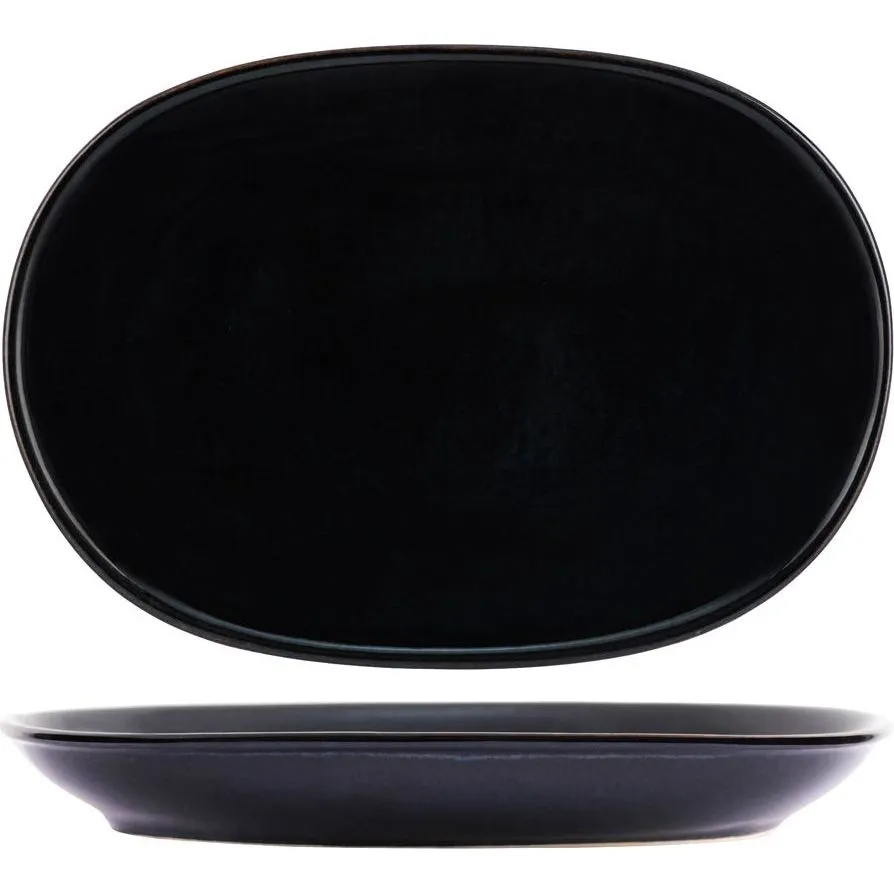 Tablekraft Artistica Oval Coupe Platter 305x210mm Midn Blue