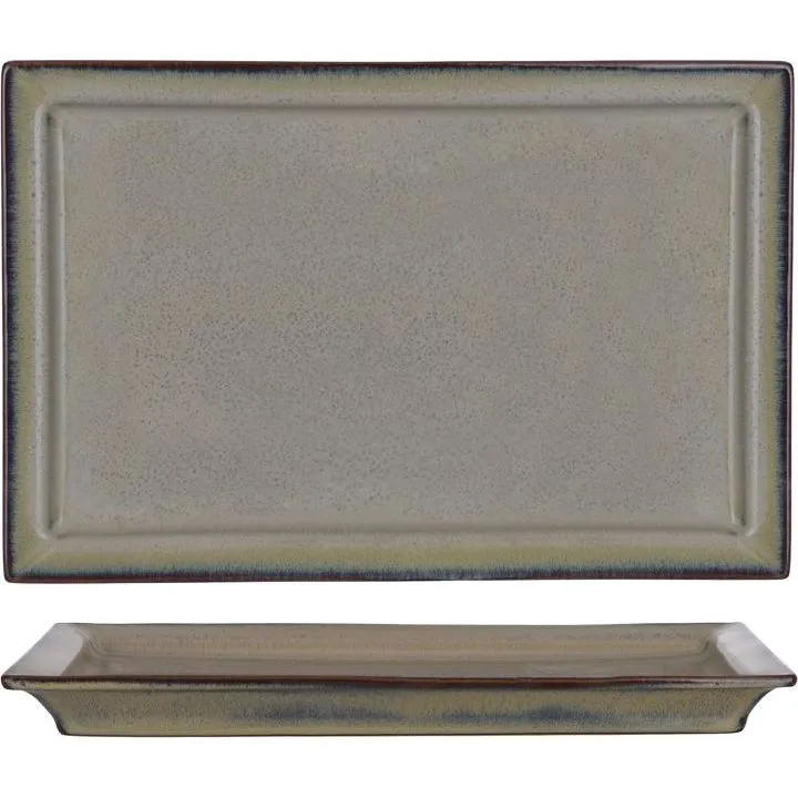 Tablekraft Artistica Rect Plate W/Rim 310x205mm Canvas