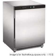 Fed X 130L SS Bar Fridgecooler Solid Door Xr200ss