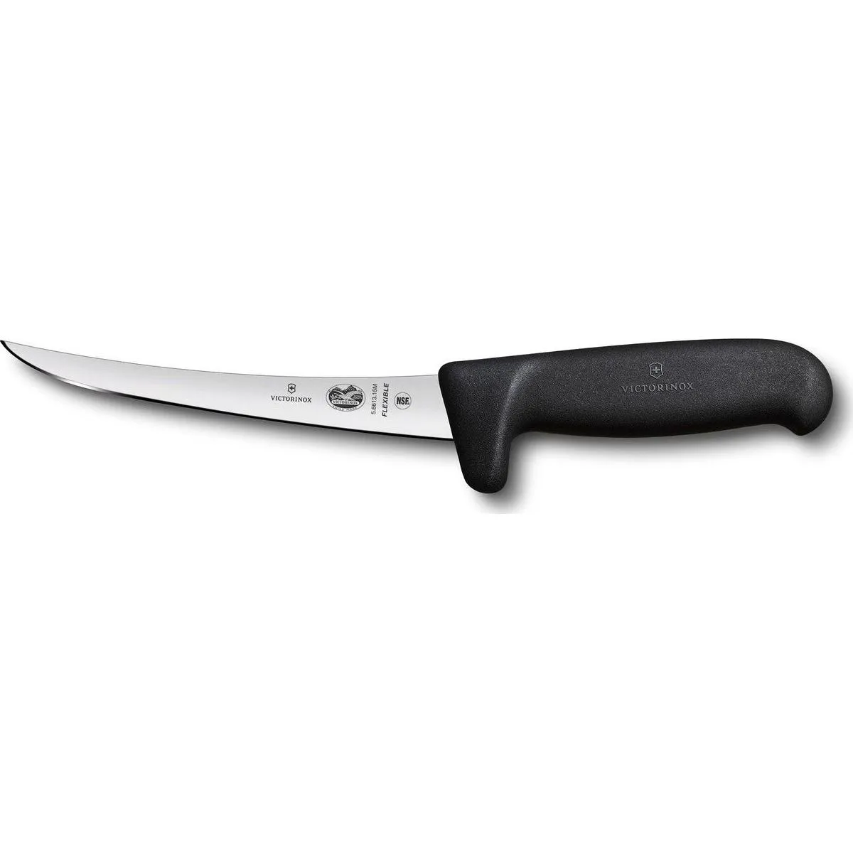 Fibrox Boning Knife, 15cm Curved, Safety Grip, Flexible Narrow Blade