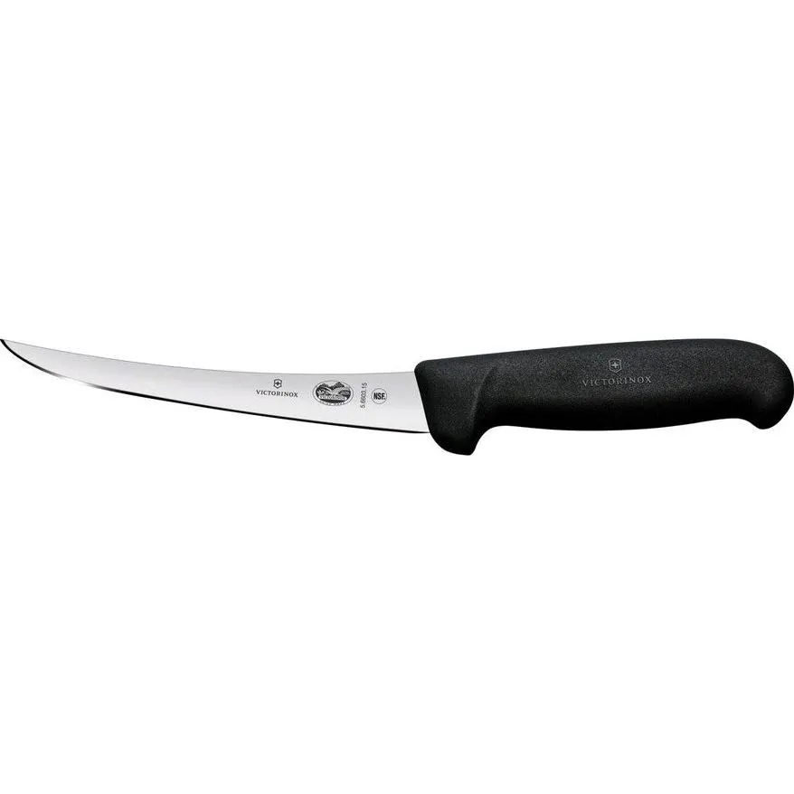 Fibrox Boning Knife, 15cm Curved, Safety Grip, Narrow Blade