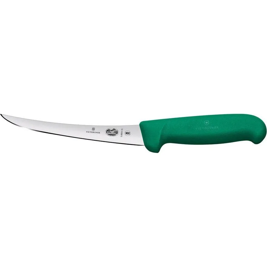 Fibrox Boning Knife, 15cm Curved, Safety Grip, Narrow Blade