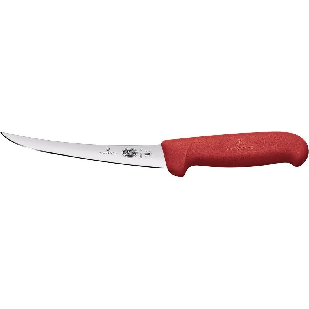 Fibrox Boning Knife, 15cm Curved, Safety Grip, Narrow Blade