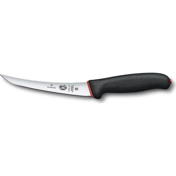 Fibrox Boning Knife, 15cm Curved, Super Flexible Narrow Blade, Dual Grip