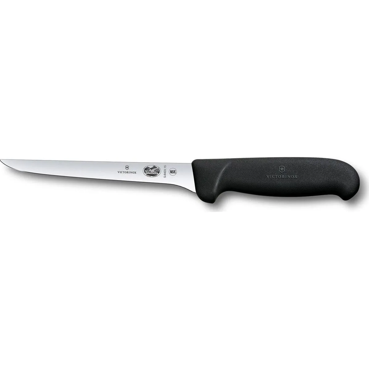 Fibrox Boning Knife, 15cm Straight, Narrow Flexible Blade