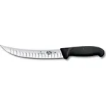 Fibrox Slaughter Knife, 20cm, Curved Narrow Blade, Fluted