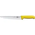 Fibrox Straight Back Blade Sticking Knife, 25cm Fluted Edge