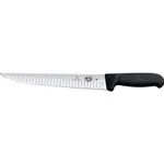 Fibrox Straight Back Blade Sticking Knife, 25cm Fluted Edge