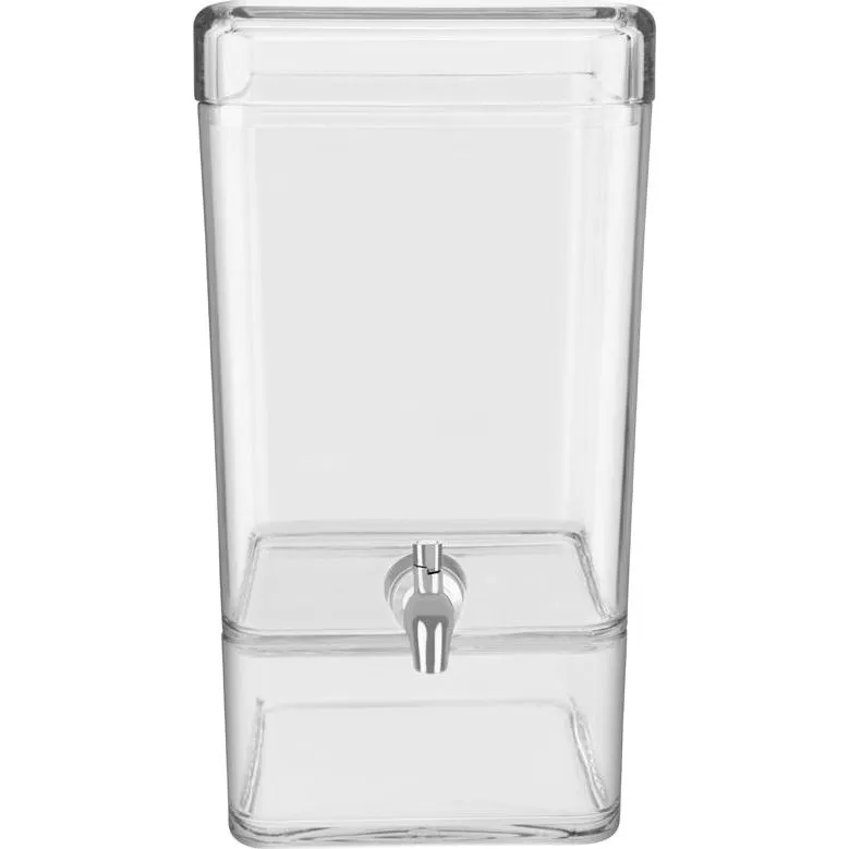 Juice Dispenser Square Polycarbonate 247x200x384mm — 7.5L