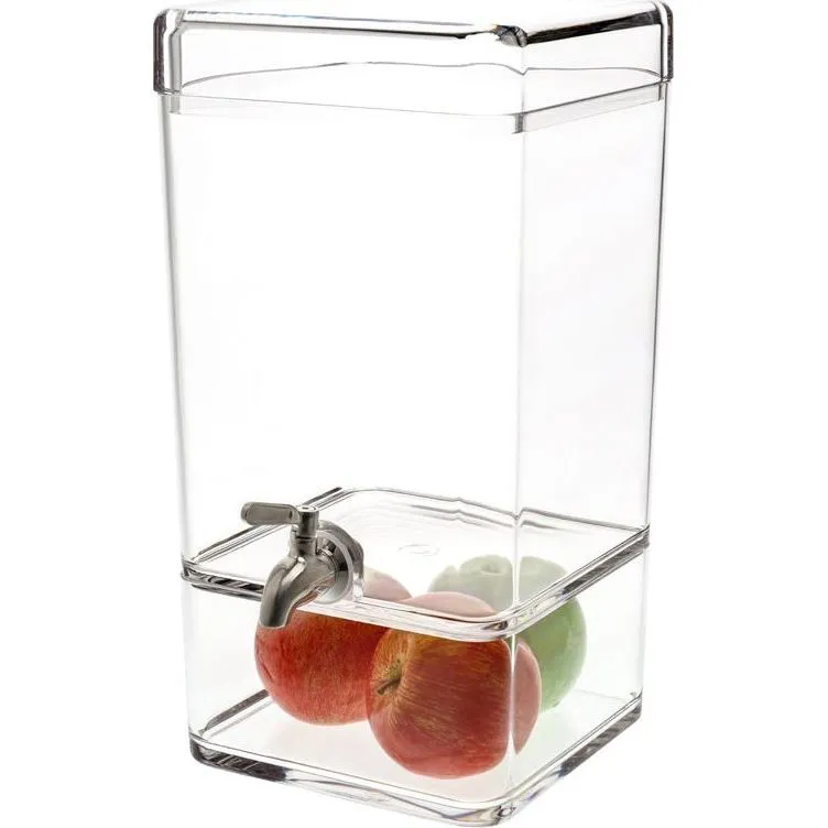 Juice Dispenser Square Polycarbonate 247x200x384mm — 7.5L