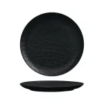 Round Plate-Flat  285mm  Matt Black Linen [min Order 4]