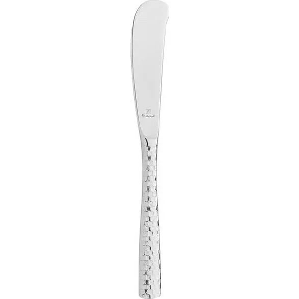 Lucca Faceted Butter Knife-Solid Handle