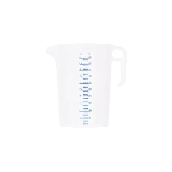 Measuring Jug with Blue Graduating 5000ml
