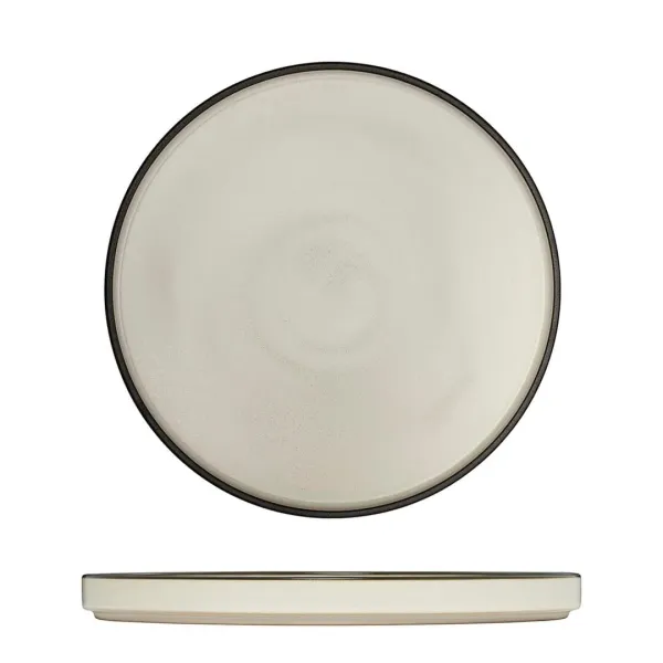 Round Stackable Plate - 235mm Ø - Dusted White