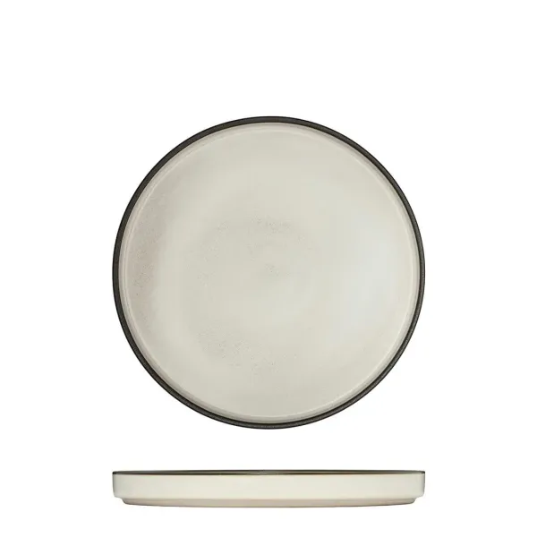 Round Stackable Plate - 200mm Ø - Dusted White