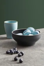Mod Midnight Round Bowl