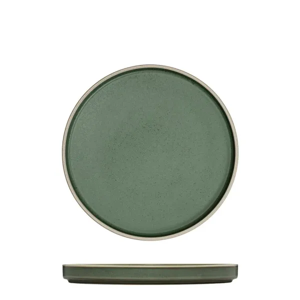 Round Stackable Plate - 200mm Ø - Smokey Basil