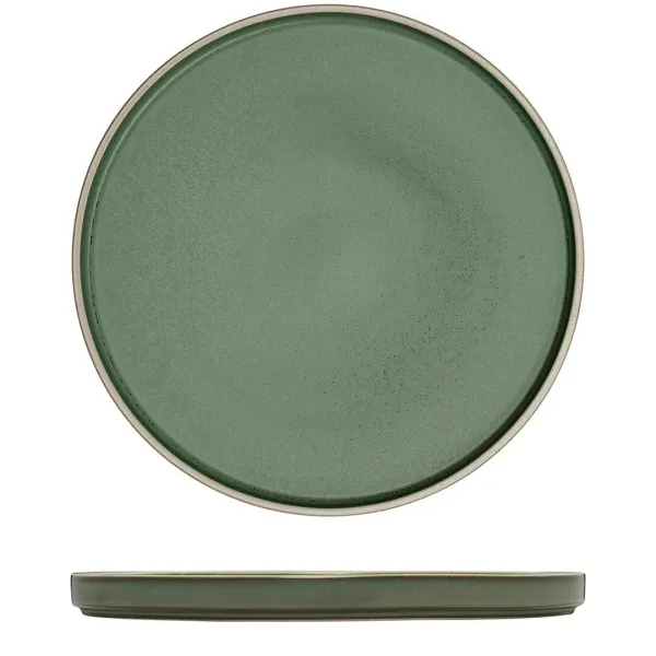 Round Stackable Plate - 270mm Ø - Smokey Basil