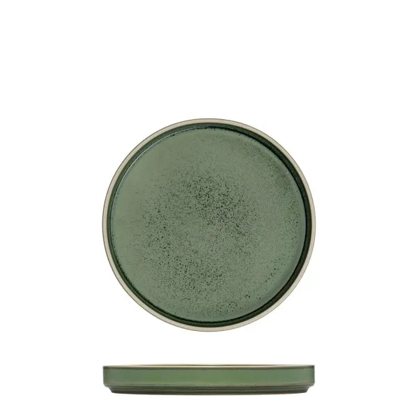 Round Stackable Plate - 160mm Ø - Smokey Basil