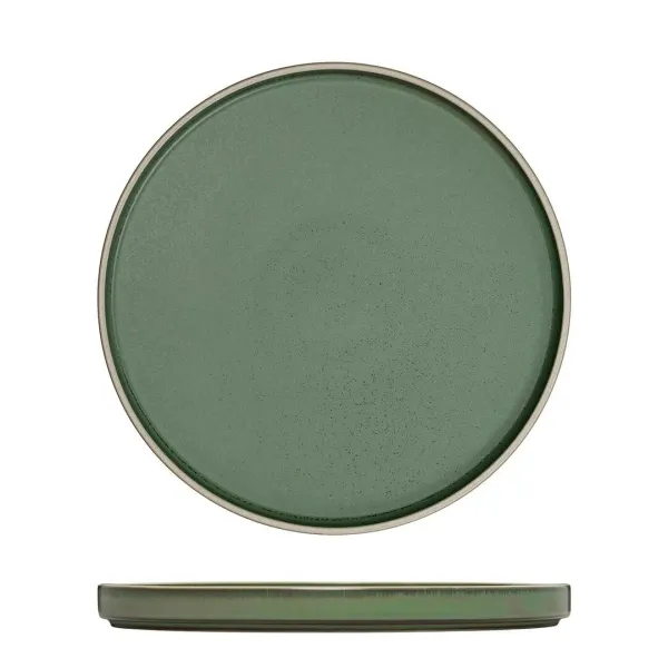 Round Stackable Plate - 235mm Ø - Smokey Basil
