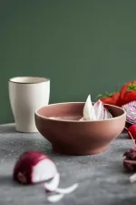 Mod Smokey Plum Round Bowl
