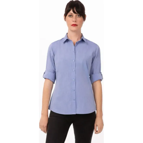 Modern Chambray Women's Dress Shirt