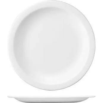 Round Narrow Rim Plate-230mm Ø - White