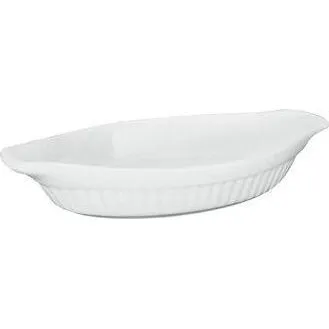 Oval Au Gratin-Ribbed, 250mm/350ml