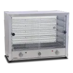 Pie Warmer - 100 Pies, Glass Doors Both Sides, Internal Light