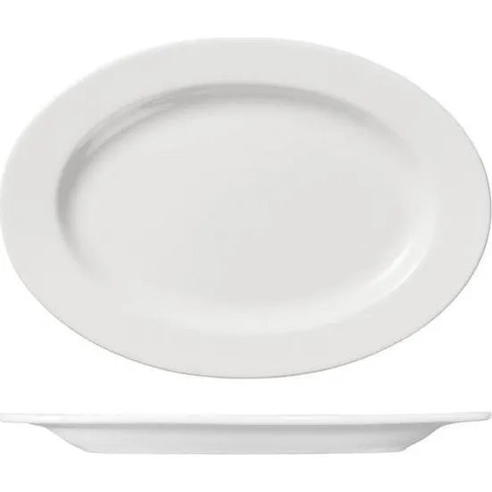 Oval Plate Wide Rim 220mm