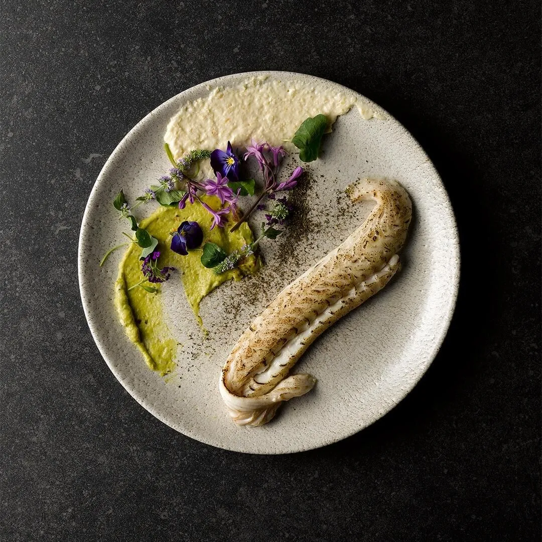 Raku Agate Grey Oblong Chef's Plate