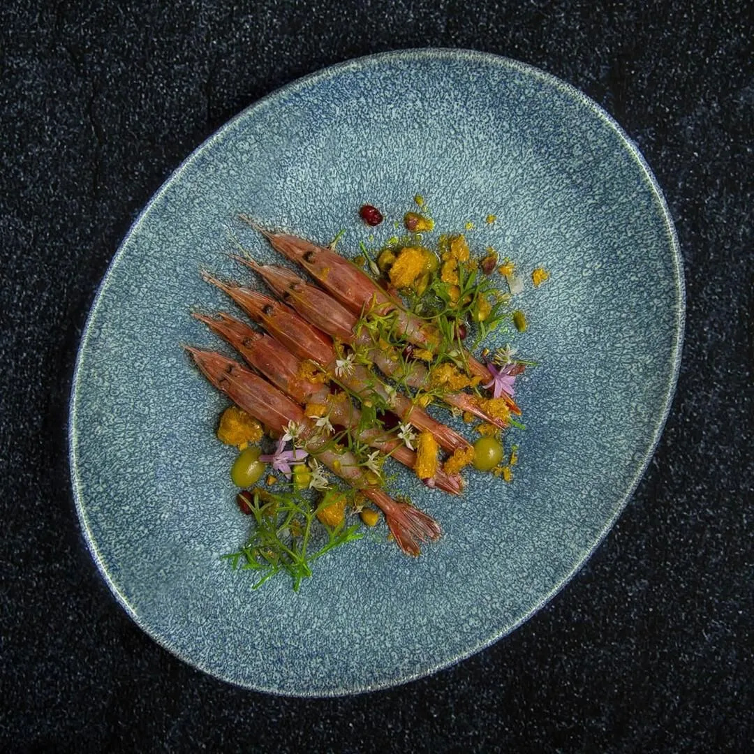 Raku Topaz Blue Oval Coupe Plate
