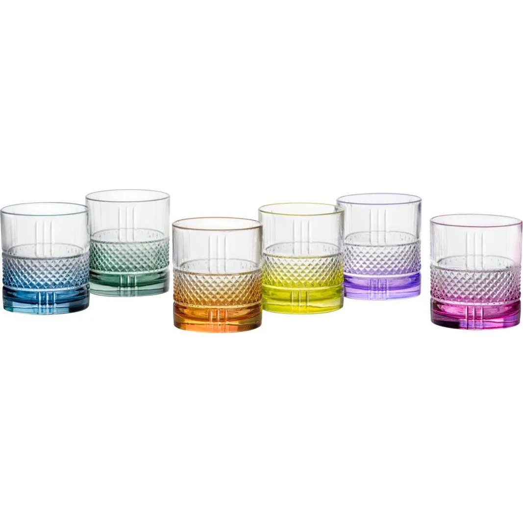 Rcr Brillante Dof Tumbler 340ml Assrtd 6pc Set (27625020206)