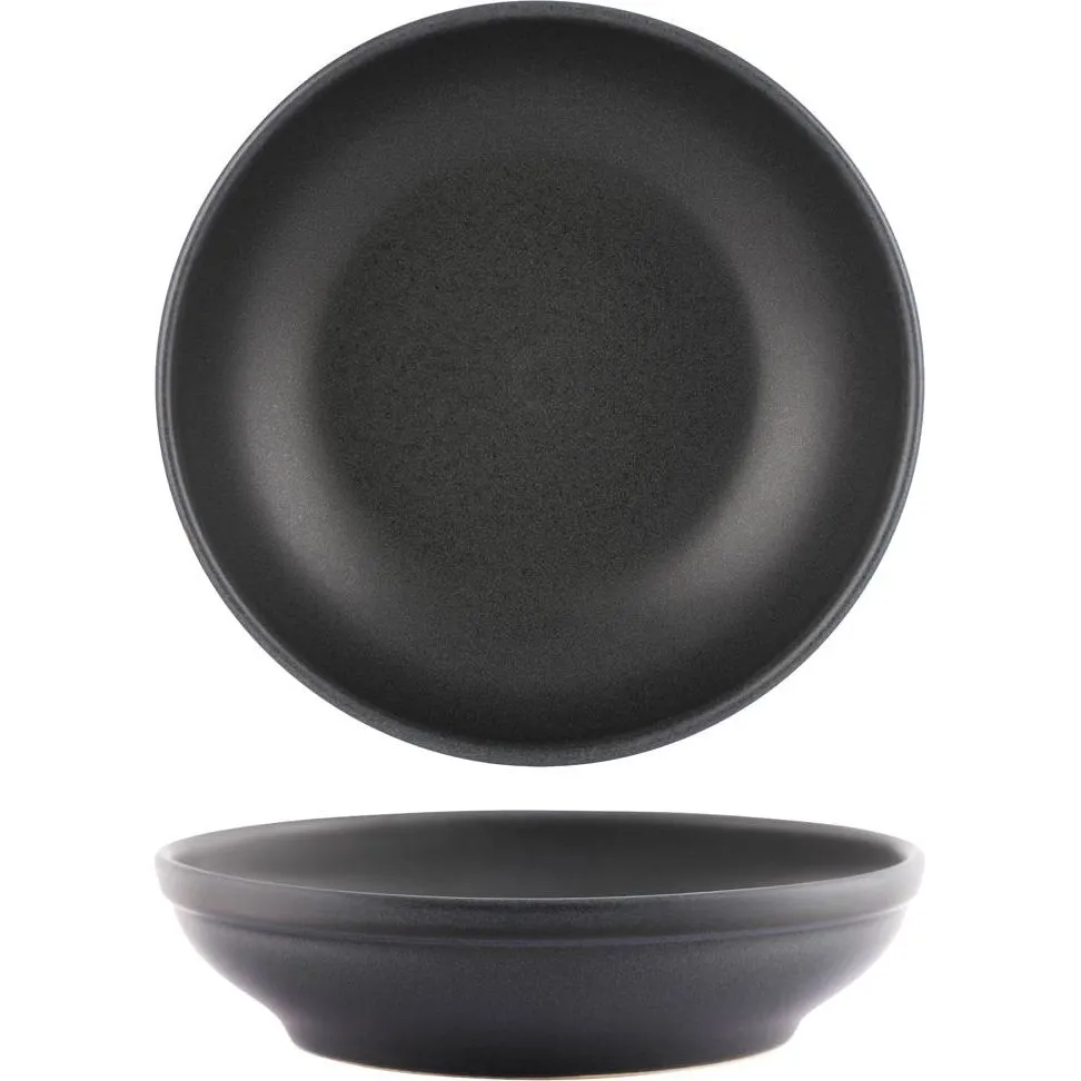 Round Bowl Flared Slate — 230x55mm