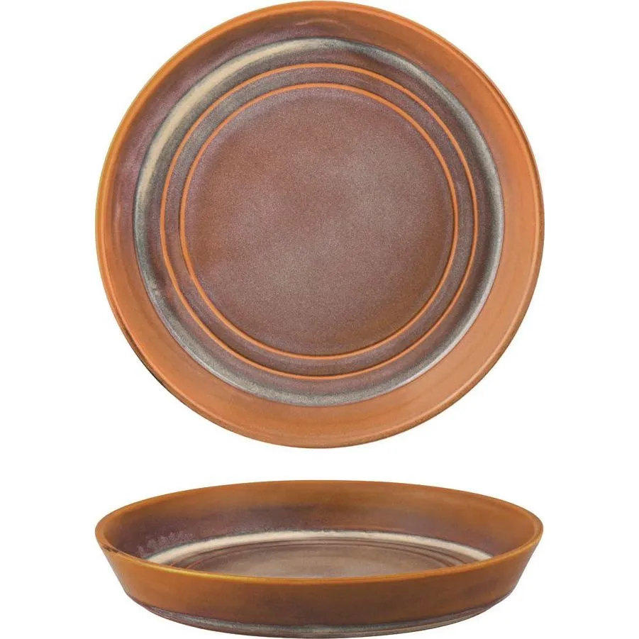 Round Flared Bowl Auburn — 225x35mm