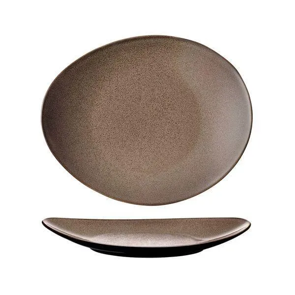 Oval Plate-290x245mm - Chestnut