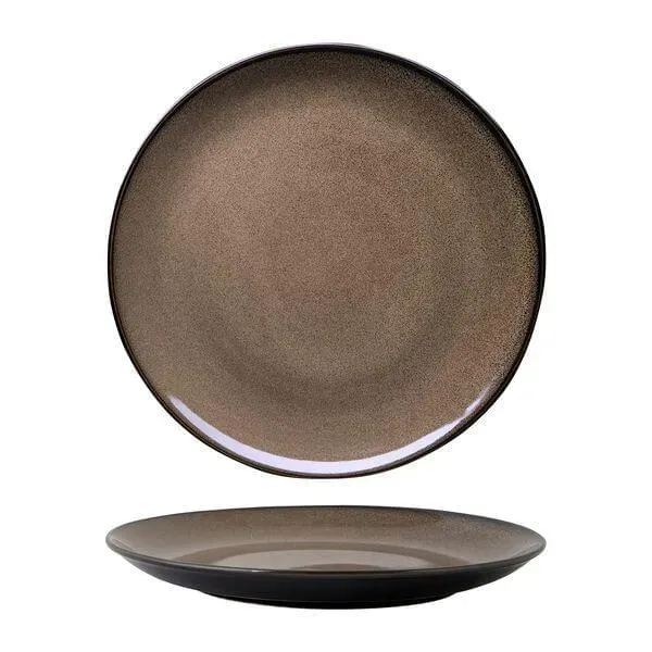 Round Plate-Coupe 310mm Ø - Chestnut