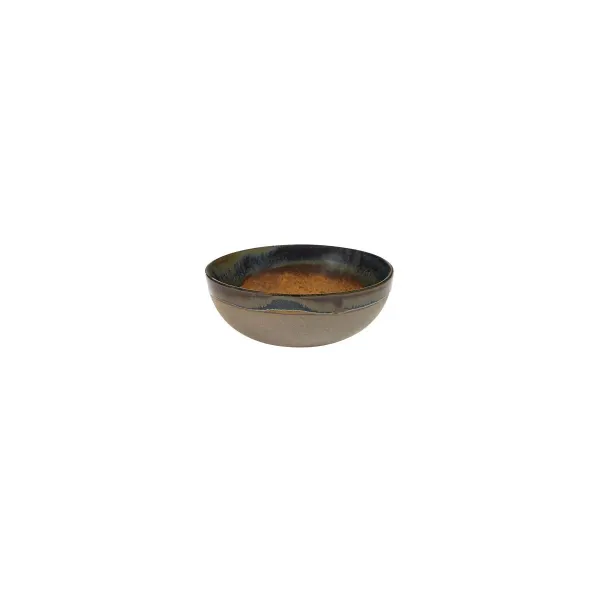 Bowl Surface Large Round Grey/Rusty Brown — 130x50mm