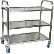 Serving Trolley-S/S | 3 Shelf | 810x455x855mm