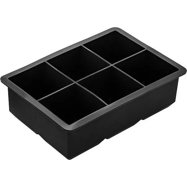 Square Ice Cube Tray 6 Hole Silicone