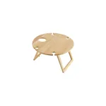 Picnic Table Round Wood — 500x250mm