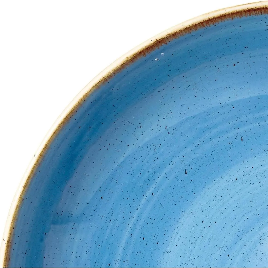 Stonecast Cornflower Blue Round Coupe Bowl