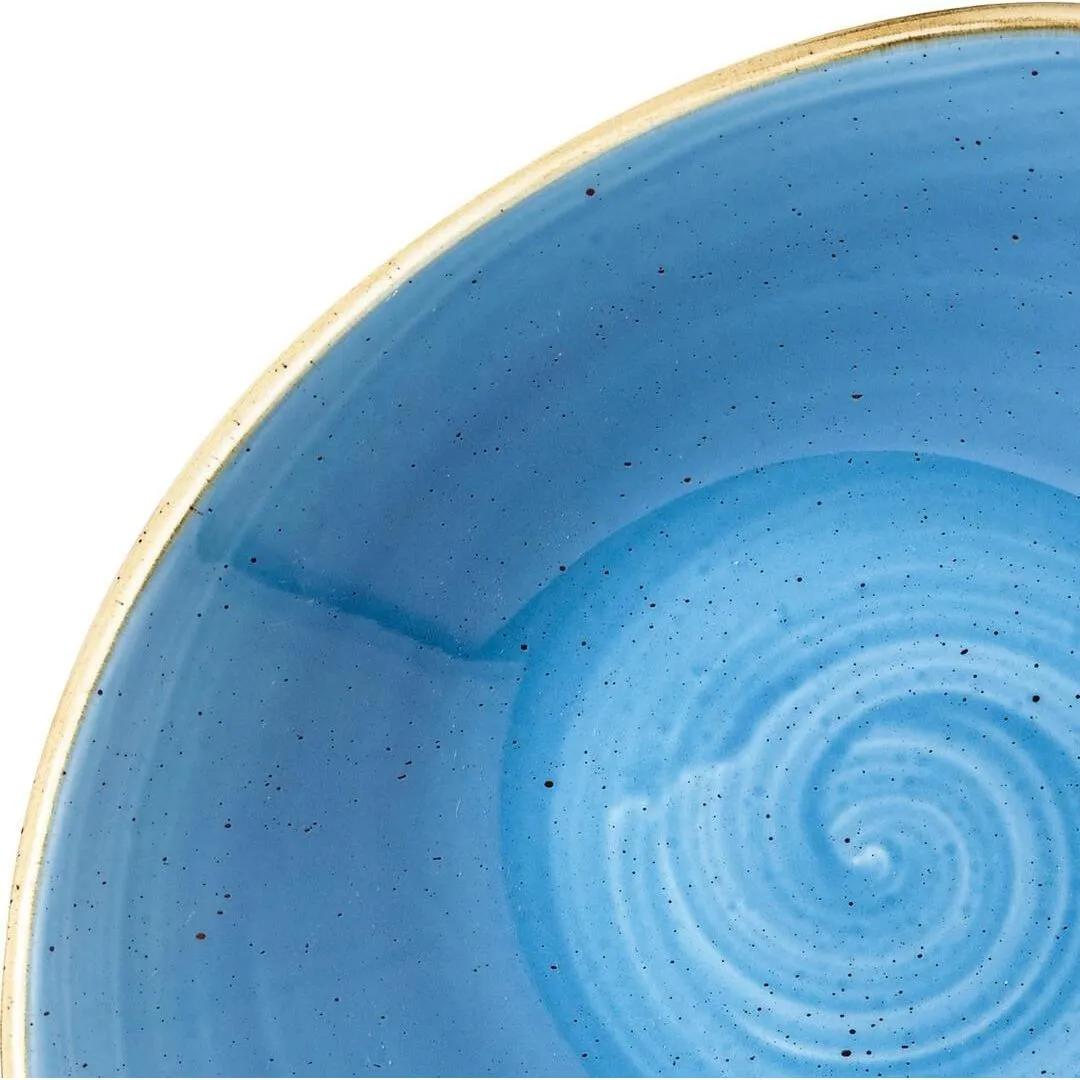 Stonecast Cornflower Blue Triangular Bowl