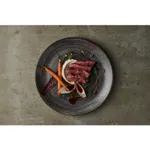 Stonecast Raw Black Round Coupe Plate