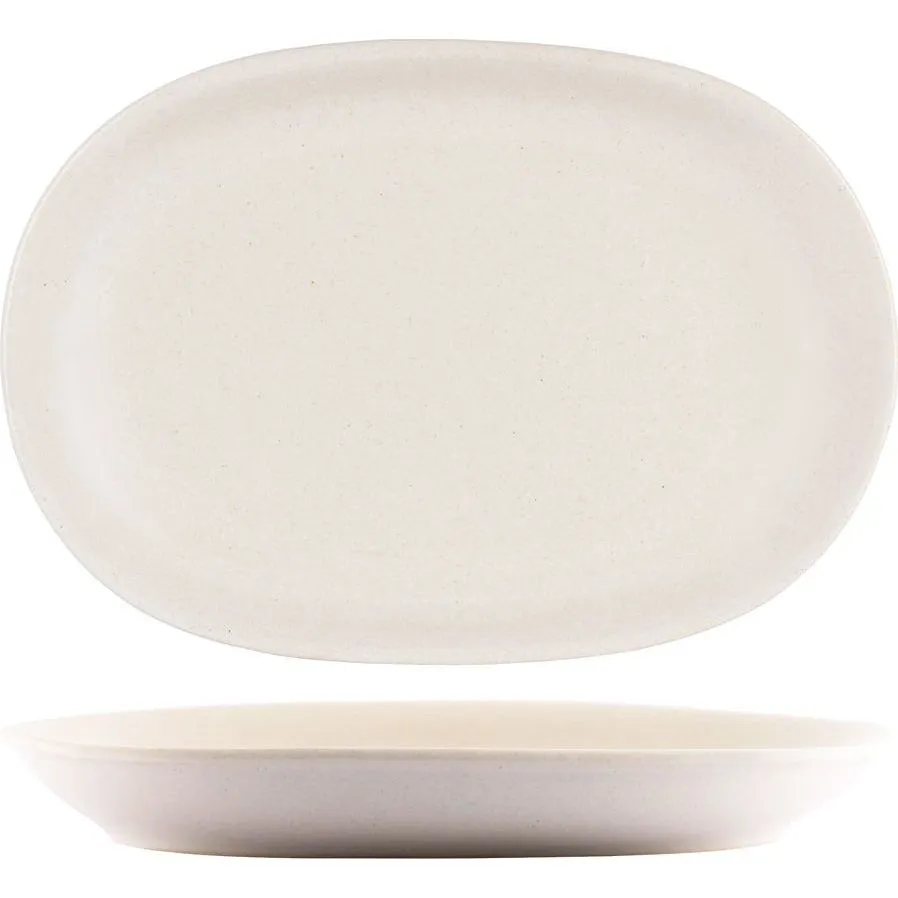 Tablekraft Artistica Oval Coupe Platter 305x210mm Sand